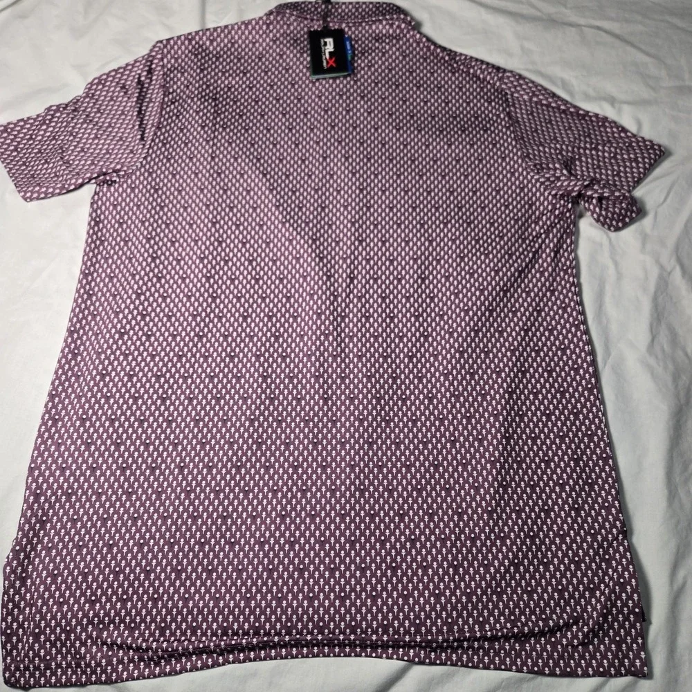 NEW NWT‎ RLX Ralph Lauren Performance Golf Polo Shirt Purple Men's Medium Golf